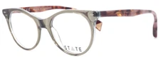 NEW STATE OPTICAL MELROSE EUCALYPTUS PORT AUTHENTIC EYEGLASSES 52-19 USA!