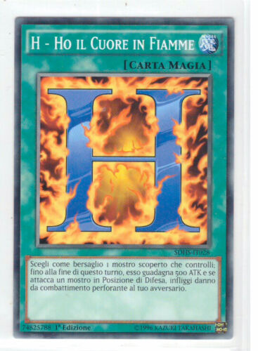 Yu-Gi-Oh H I Have a Heart on Fire SDHS-IT028 Common Ita - Picture 1 of 1