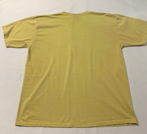 Pittsburgh Steelers Faded Logo Look Mens Tee Shirt in Pale Gold - Picture 4 of 4