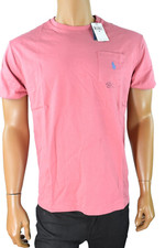 Polo Ralph Lauren Mens T-shirt M L XXL New Red Blue Pony One Pocket Short Sleeve