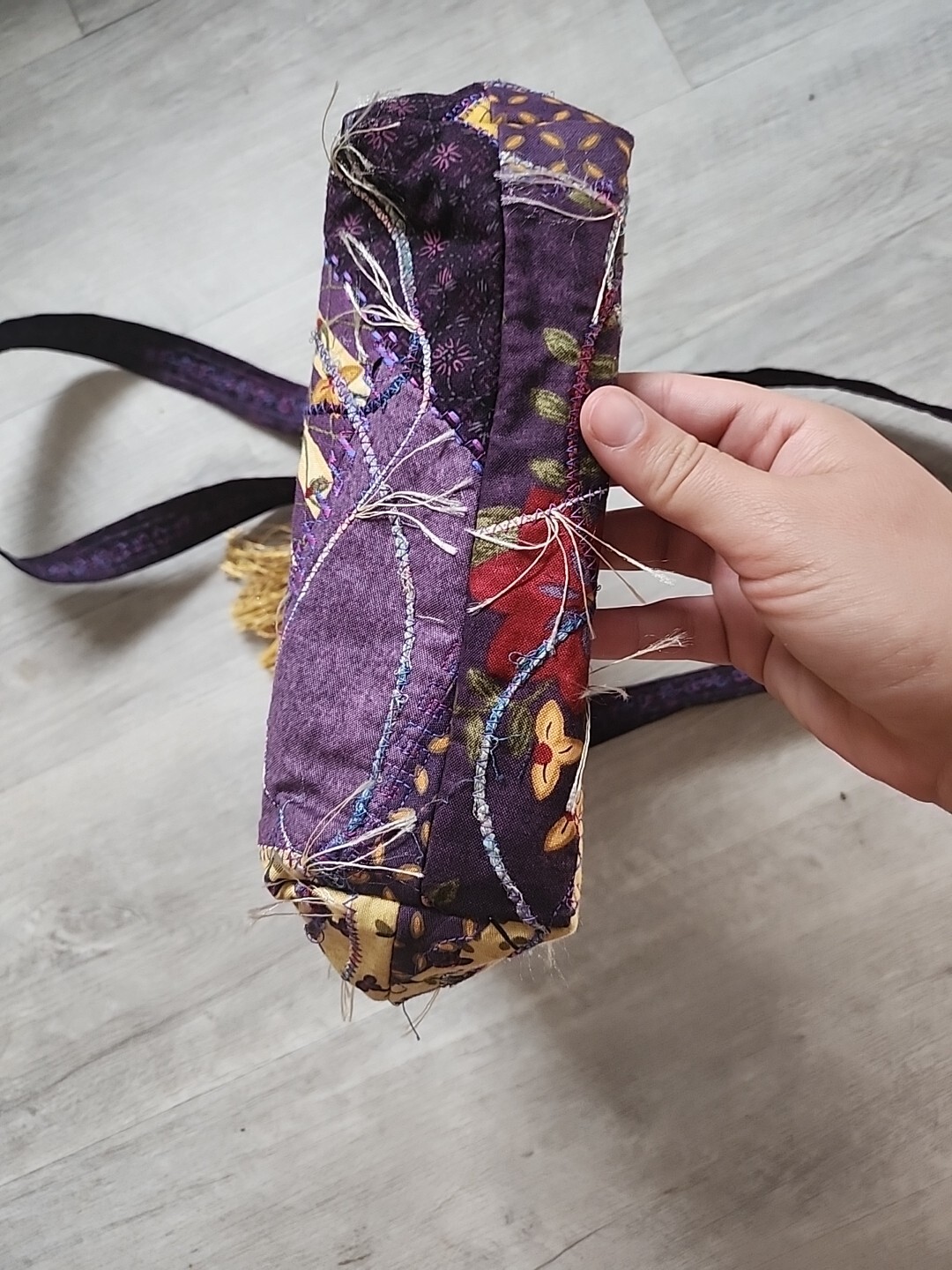 Handmad Bag/Purse Patchwork Embroidered Retro Hip… - image 5