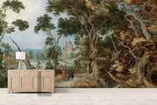 3D Oil Landscape Wallpaper Wall Mural Removable Self-adhesive Sticker 345