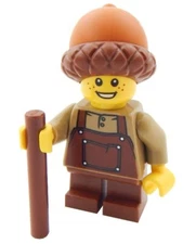 NEW LEGO ACORN BOY MINIFIG peasant castle medieval costume kid forest elf