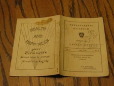 1930 Pennsylvania Railroad Safety Notes Superintendent L B Sinclair Mr B T Shook