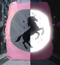 EANAGO Premium Überzug Regenschutz/Regenhülle "EINHORN" Ranzen / Rucksack