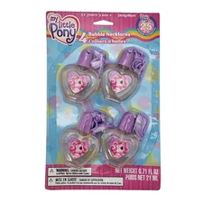My Little Pony Bubble Necklaces 25th Birthday Celebration 2006 Set of 4 Sealed