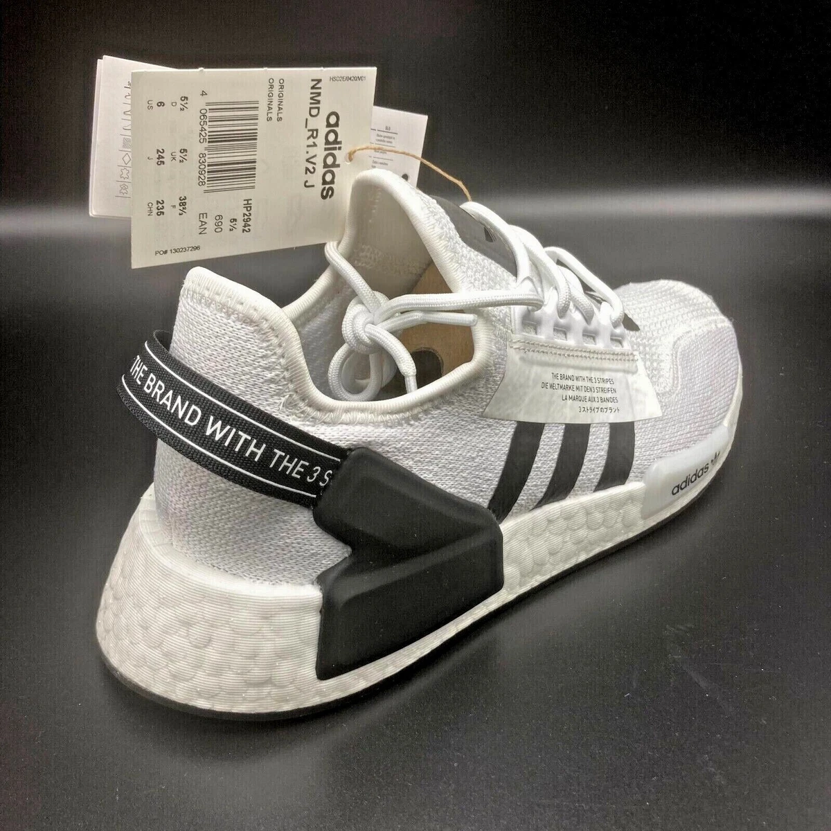 trække sig tilbage Sørge over Kakadu Adidas NMD_R1.V2 J Originals Trainers/shoes unisex Uk Size 3 - 6.5 HP2942  White | eBay