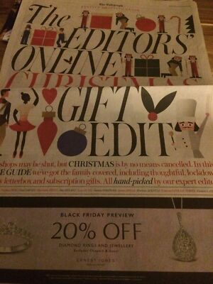 UK Telegraph Festive Shopping Guide Gift Ideas Christmas 21 November 2020