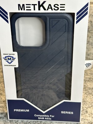 SAMSUNG A03s METKASE Premium Design Case Slide-Out Box - DARK BLUE