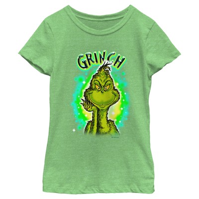 Girl's The Grinch Airbrush Grinch T-Shirt