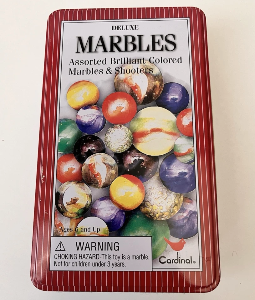 Canicas de lujo 2004 en lata de Cardinal más de 160 canicas y tiradores Foto 2 de 4