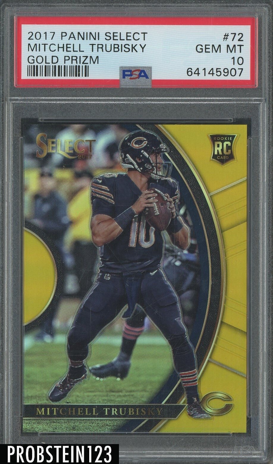 Mitchell Trubisky Panini Select #72 Gold