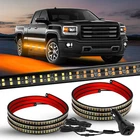 2PCS 70 inch Truck Emergency Strobe Lights Strip LED Running Board Lights Bar
