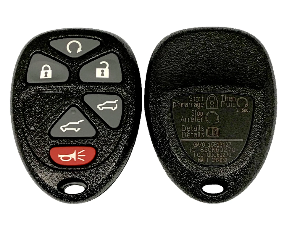 Mando a distancia sin llave GM FABRICANTE DE EQUIPOS ORIGINALES 6 botones para Chevy GMC Cadillac OUC60270 Foto 2 de 4