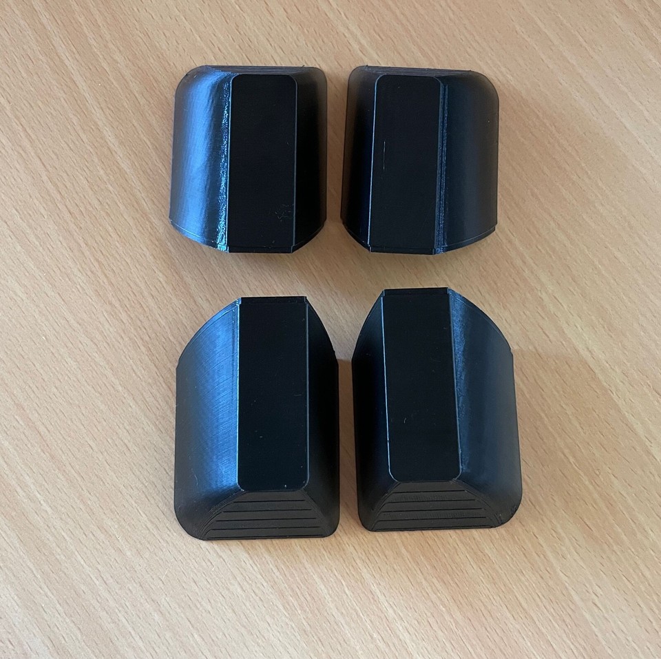 Universal Roof Rack End Caps LAND ROVER ROOF RAIL RACK END CAPS (2pcs) FOR RANGE ROVER L322 03-12 ...
