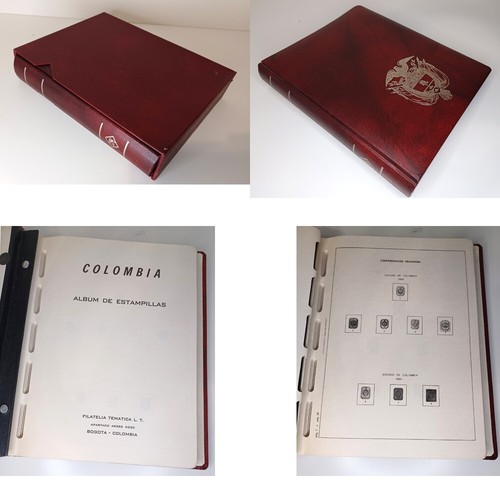 Colombia Classics Stamps complete album 1859-1958 108 pages with 433 stamps