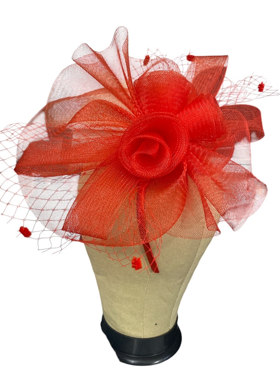 Women Fascinator Hat Cocktail Tea Party Hat Headband Flower  display picture 1