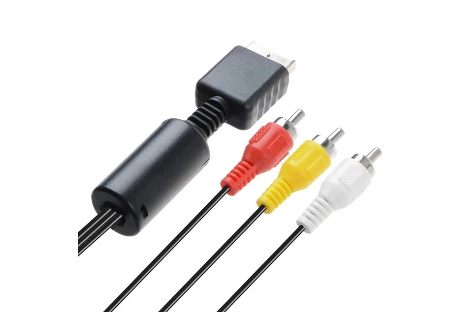 TechFlo TV AV RCA Audio Video Cable Lead Cord for PlayStation 1 2 3 PS1 PS2 PS3 - image 2 of 4