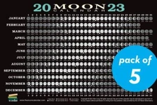 2023 Moon Calendar Card (5 pack): Lunar Phases, Eclipses, and More!, Long, Kim,