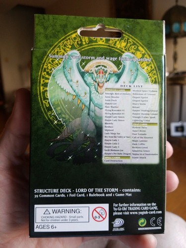 Mazo de estructura YU-GI-OH Lord of the Storm 1er. Ed. ¡Nueva gema sellada de fábrica como nueva! - Imagen 2 de 6