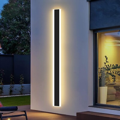 Mikeru 100CM Moderne Außenwandleuchte, 35W 3000k Warmweiß Minimalismus Lange LED