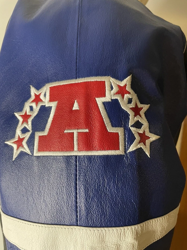 Chaqueta de cuero NFL Indianapolis Colts Super Bowl Champions talla mediana aplicación G-III Foto 4 de 4