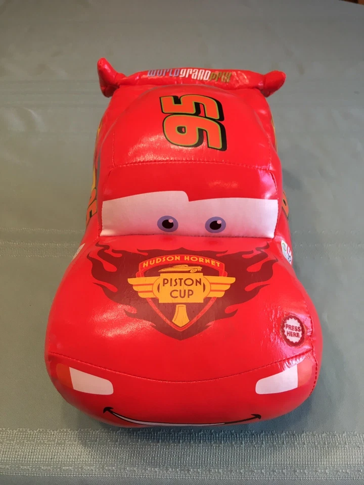 Hallmark Disney Pixar Cars 2 Lightning McQueen Talking Vibrating Plush Race Car - Изображение 2 из 4