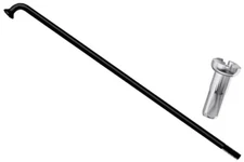 Sapim 13g | 2.3mm BLACK Bicycle Spokes & Silver nipples | Custom lengths | ebike