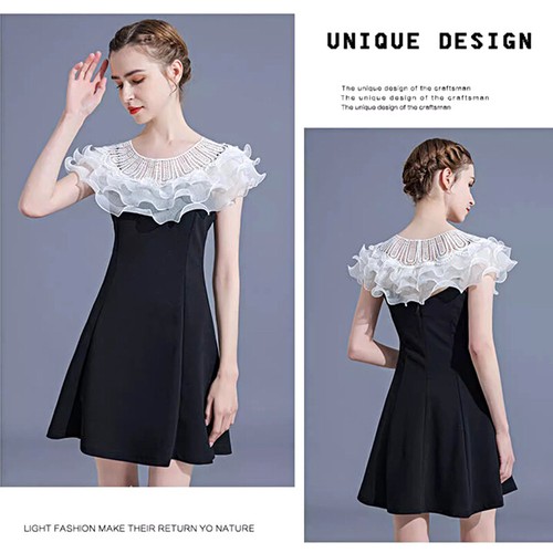 Women Layered Ruffles Lace Bolero Prom Wedding Dress Shawl Shrug Wrap Cover Up - Picture 14 of 19