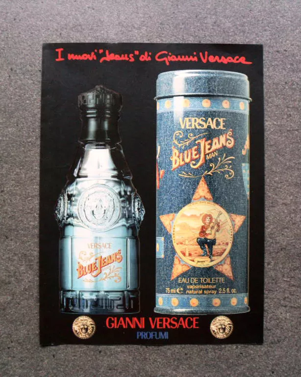 Gianni versace blue jeans cheap