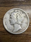 1944-S Mercury Dime - Actual Silver Coin Shown Very Fine Same Day Shipping Free