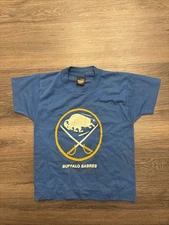 Vintage Screen Stars Best Single Stitch Buffalo Sabres Kid's T-Shirt Small 6-8