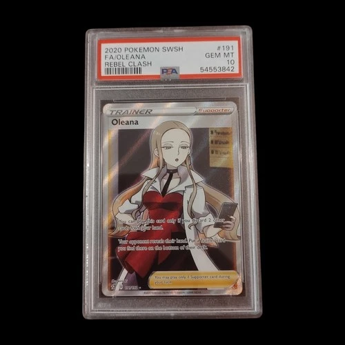 2020 Pokemon Rebel Clash Oleana 191 FA PSA 10