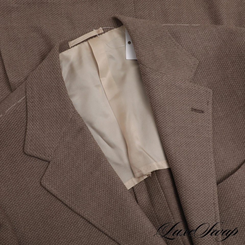 NWT The Armoury x Ring Jacket Japan Zegna Heritage Wool Taupe Mod. 3 Blazer 52 - Image 4 of 4