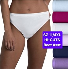 SZ 11 Fruit of the Loom SIGNATURE HI-CUTS BEET 6PK 100 Ring-Spun Cotton Gift