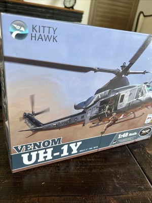 US Seller ~ Kitty Hawk 1/48 UH-1Y Venom Helicopter #80124 NEW Open