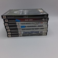 PS2 Sports Game Bundle - Tiger Woods, MLB, NASCAR & Outlaw Golf