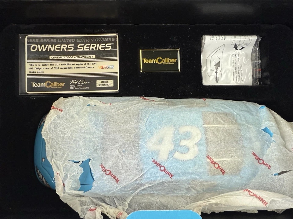 Dodge 2001 Petty Enterprises azul #43 1/24 equipo calibre propietarios Nascar diecast Foto 2 de 4