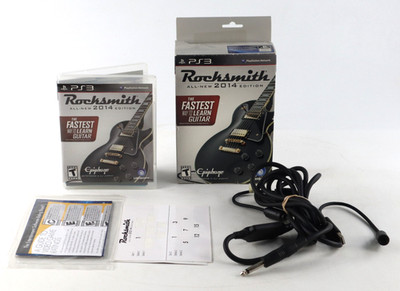 Rocksmith Authentic Guitar Games PS3 (PlayStation 3, 2011) CIB w Tone Cable