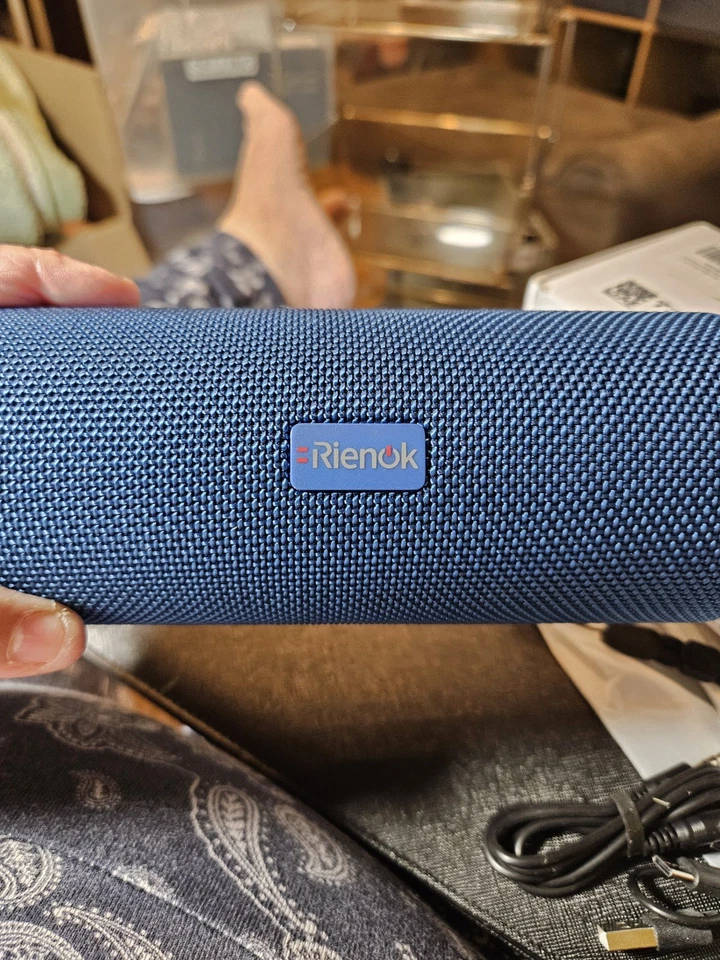 Портативный Bluetooth-динамик RIENOK 30 Вт двойное сопряжение настоящий беспроводной стерео HD So - Изображение 4 из 4