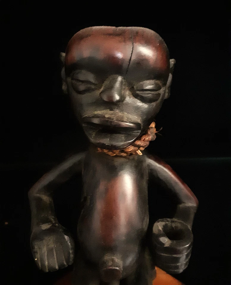 Ancienne statue d'Ancêtre Zigua de Tanzanie , en bois . Art Africain . - Photo 2/4
