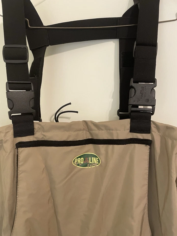 Pro Line Fisherman Chest Wader Stocking Foot Fishing Overalls - Image 2 of 4