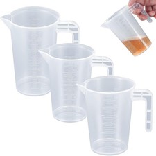 3 Stk Messbecher Set, 50ml 100ml 250ml Präzision mit Waage, Messbecher 