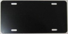 0.040 Black Aluminum Blank License Plate - 040black 0.040 Black Aluminum Blank License Plate - 040black