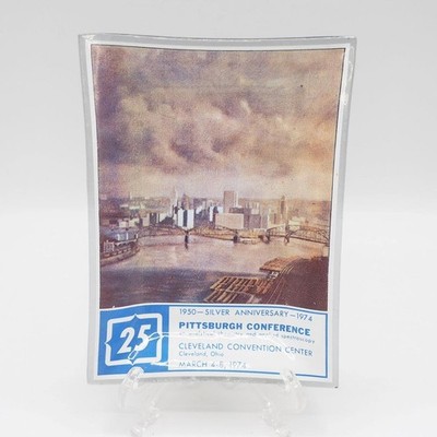 Pittsburgh Conference Analytical Chemistry 1974 Glass Plate Trinket Tray