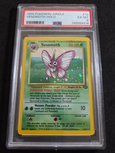 Venomoth (Unlimited) graded PSA 6 for sale on eBay