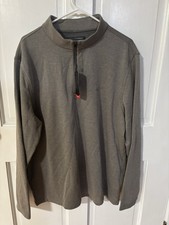 Greg Norman Men's 1/4 Zip Pullover Long Sleeve Brown Sz XL New w/ Tags