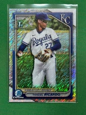 2024 Bowman Chrome 1st Bowman Shimmer Refractors #BCP-177 Yandel Ricardo