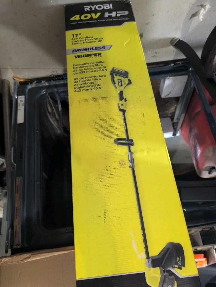 RYOBI RY402011 40V Brushless Whisper Series 17" Fiber Shaft Trimmer (Tool Only!) - Image 1 of 1