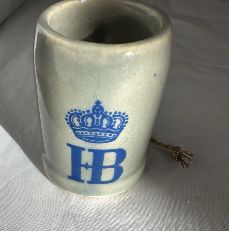 Hofbrauhaus Munchen Stoneware Beer Mug 2” Ornament